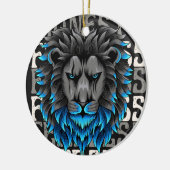 Das Muster der Zierlöwe ist positiv Keramik Ornament (Links)