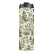 Das Muster des Club-Friedhofs der Verlierer Thermosbecher (Vorderseite)