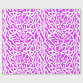 Das Muster des Korallenriffs ist Lila und weiß Geschenkpapier (Flach)
