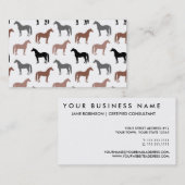 Das Muster des Pferdeliebhabers Visitenkarte (Vorne/Hinten)