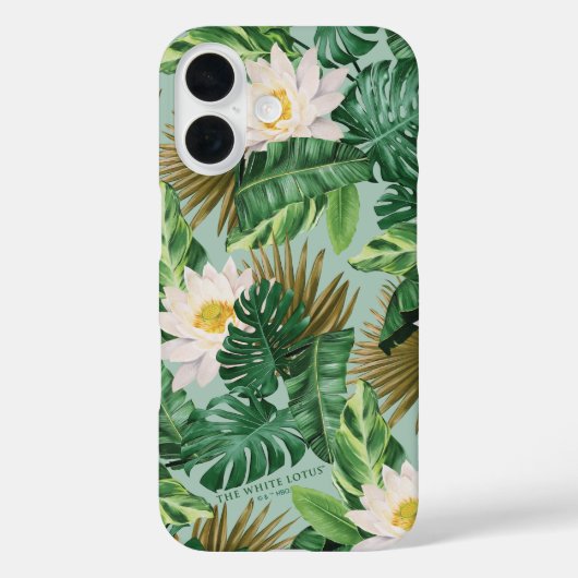 Das Muster des tropischen Lotus-Lotus Case-Mate iPhone Hülle (Rückseite)