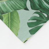 Das Muster des tropischen Lotus-Lotus Fleecedecke (Ecke)