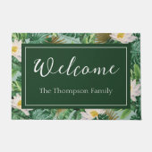 Das Muster des tropischen Lotus-Lotus Fußmatte (Vorderseite)