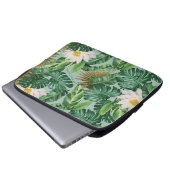 Das Muster des tropischen Lotus-Lotus Laptopschutzhülle (Vorne Knopf)