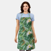 Das Muster des tropischen Lotus-Lotus Schürze (Getragen)