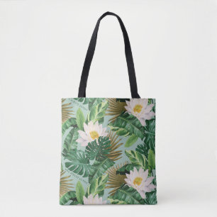 Das Muster des tropischen Lotus-Lotus Tasche