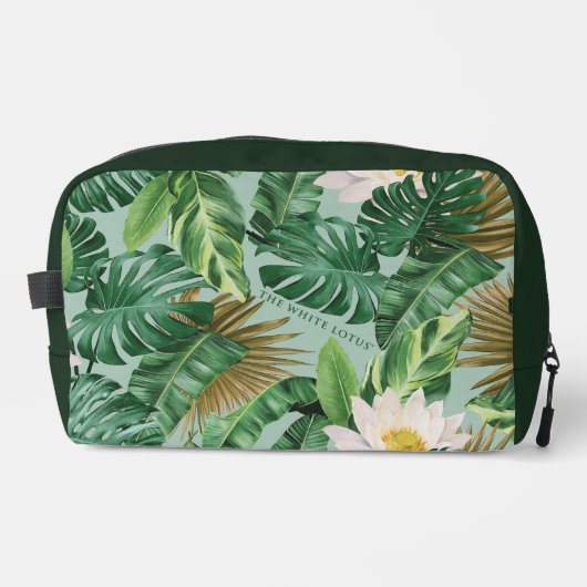 Das Muster des tropischen Lotus-Lotus Waschbeutel (Vorderseite)