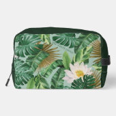 Das Muster des tropischen Lotus-Lotus Waschbeutel (Rückseite)