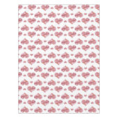 Das Muster des Valentinsgrußes mit Herzen. Tischdecke (Vorderseite)