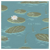 Das Muster des weißen Lotus Alligator Stoff (Nahaufnahme)
