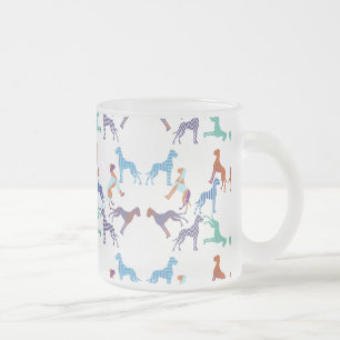 das Muster Deutsche Dogge Muster Mattglastasse