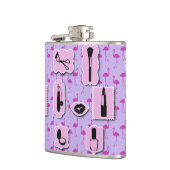 Das Muster für cosmetische Logos Flachmann (Links)