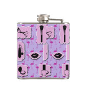 Das Muster für cosmetische Logos Flachmann (Rückseite)