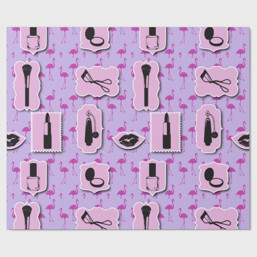 Das Muster für cosmetische Logos Geschenkpapier (Flach)