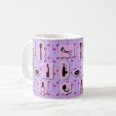 Das Muster für cosmetische Logos Kaffeetasse (Vorderseite Links)