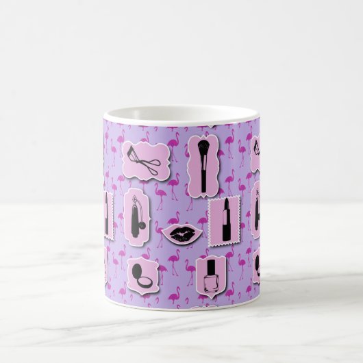 Das Muster für cosmetische Logos Kaffeetasse (Mittel)