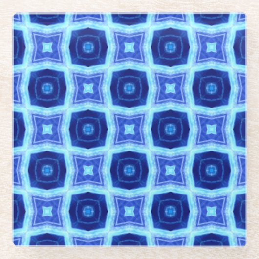 Das Muster für den hellen und dunkelblauen Kreis i Glasuntersetzer (Vorderseite)