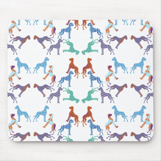 Das Muster Great Dane Muster Mousepad (Vorne)