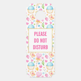 Das Muster Herz und Cupcakes nicht stören Türanhänger