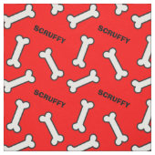 Das Muster Ihres Hundes ist rot und weiß Stoff (Muster)