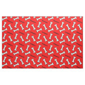 Das Muster Ihres Hundes ist rot und weiß Stoff (Fat Quarter (45,7 x 55,9 cm))