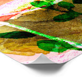 Das Muster tropischer Blätter wiederholt sich. Kün Poster (Ecke)