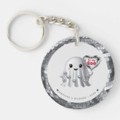 Das Muster von Silver Ghost Valentine Schlüsselanhänger (Vorderseite)