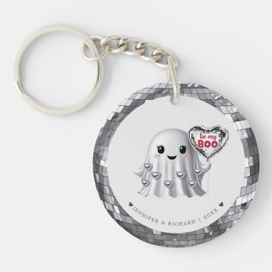 Das Muster von Silver Ghost Valentine Schlüsselanhänger (Vorderseite)