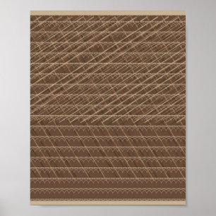 Das Muster von Wind und Regen Poster