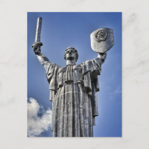 Das Mutterland-Denkmal, Kiew, Ukraine Postkarte