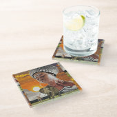 Das Mutterland Glasuntersetzer (Schrägansicht)