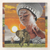 Das Mutterland Glasuntersetzer (Vorderseite)