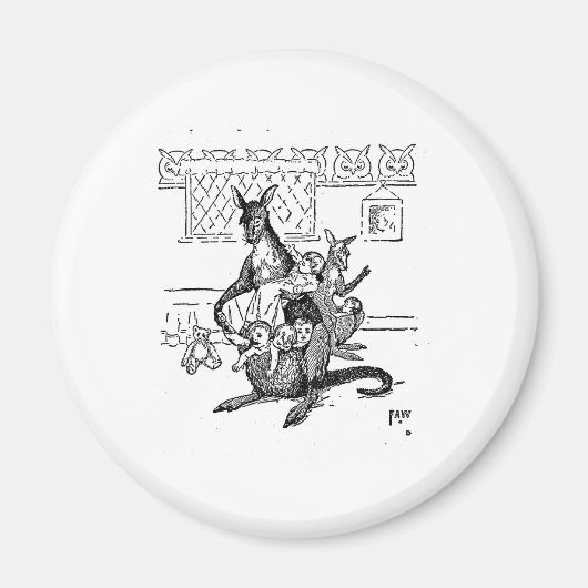 Das Mütterliche Känguru Magnet (Vorne)