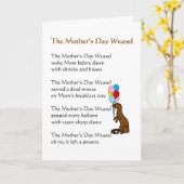 Das Muttertagsgedicht, ein lustiges Muttertaggedic Karte (Gelbe Blume)