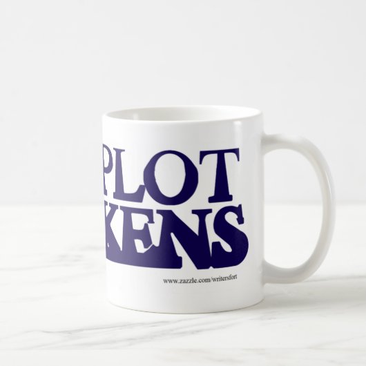 Das Mysterium der Plot Thickens Fun Plot Kaffeetasse (Rechts)