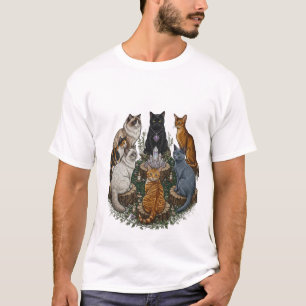 "Das Mysterium enthüllen: Die himmlische Katzengem T-Shirt