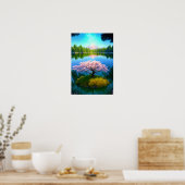 Das Mysterium Sakuras, der verzaubernde See Poster (Küche)