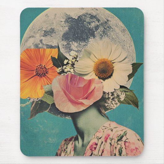 Das Mysterium unter dem Mond blühen Mousepad (Vorne)