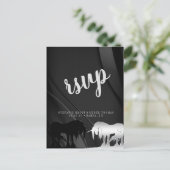 Das mystische Einhorn-UAWG (schwarzer Swirl) Postkarte (Stehend Vorderseite)