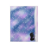 Das mystische Schwarze Einhorn (Lass es schneien) Notizblock (Rotiert)