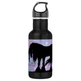 Das mystische Schwarze Einhorn Trinkflasche