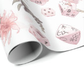 Das mystische White RPG Wrapping Paper Geschenkpapier (Rolleneckpunkt)