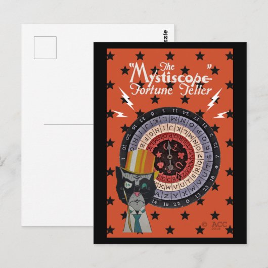 Das Mystiscope Fortune Teller Postkarte (Vorne/Hinten)