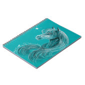 Das nachdenkliche arabische Pferd Notizblock (Linke Seite)