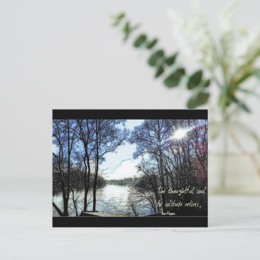 Das nachdenkliche Soul... Postkarte (Stehend Vorderseite)