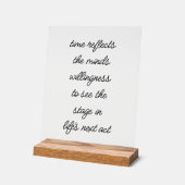 Das nächste Akt des Akronylischen Zeichens Acrylschild (Winkel)