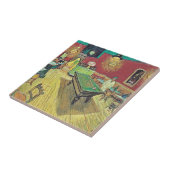 Das Nachtcafé von Van Gogh Fliese (Seite)
