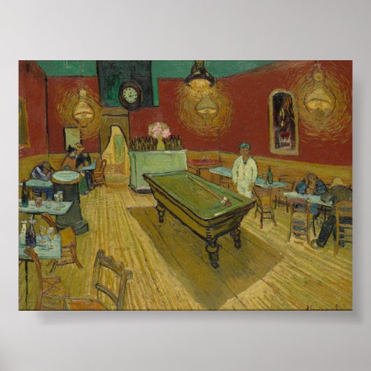 Das Nachtcafé von Van Gogh Poster (Vorne)