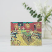 Das Nachtcafé von Van Gogh Postkarte (Stehend Vorderseite)