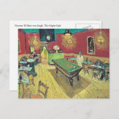 Das Nachtcafé von Van Gogh Postkarte (Vorne/Hinten)